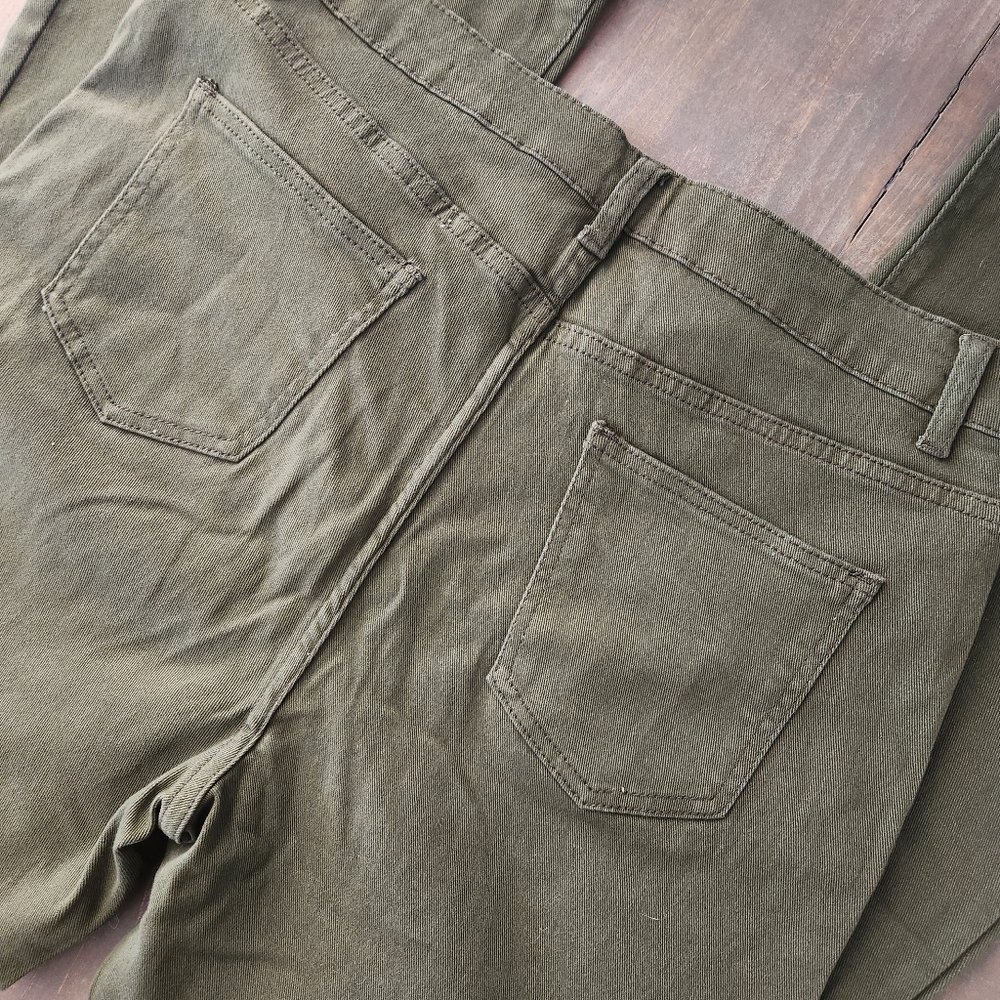 SHEIN Green Khaki Wide Leg Jeans - Size 1X - Picture 7 of 12